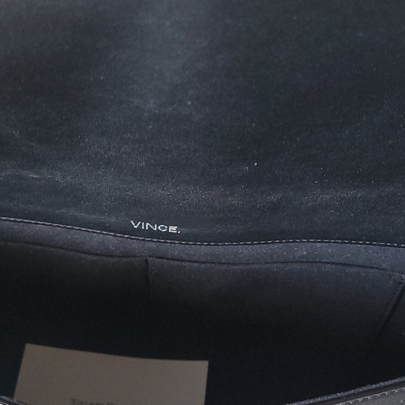 Vince. Black & White Clutch
